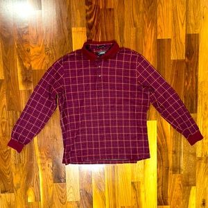 Lands End Supima Cotton Long Sleeve Polo